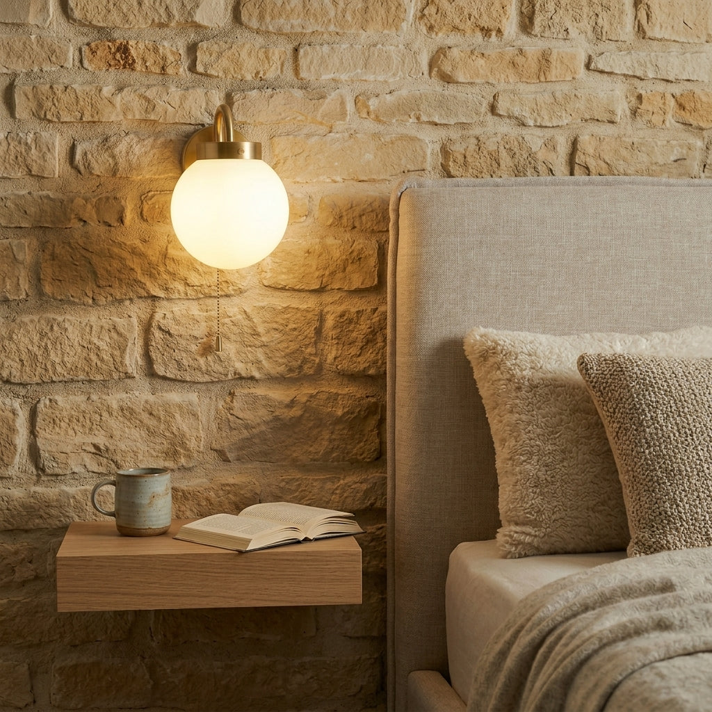 The Cotswold Vela Glass Wall Light