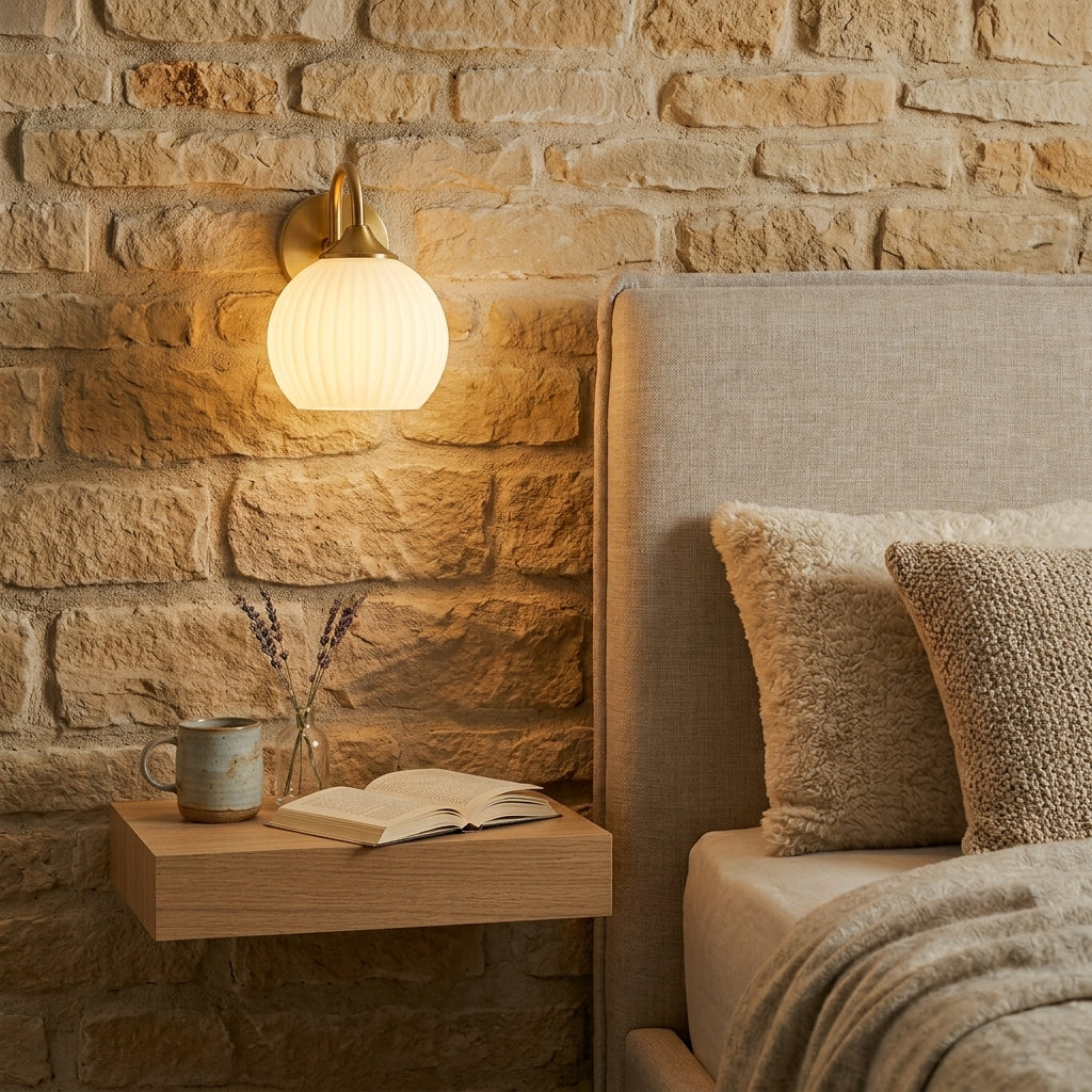 The Cotswold Elara Glass Wall Light