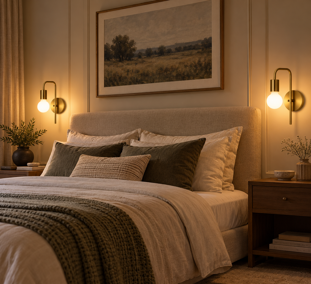 The Beaumont Black & Brass Wall Light