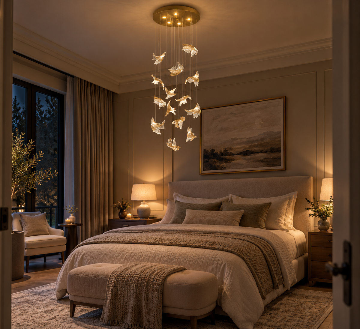 The Bellamy Glass Pendant Light