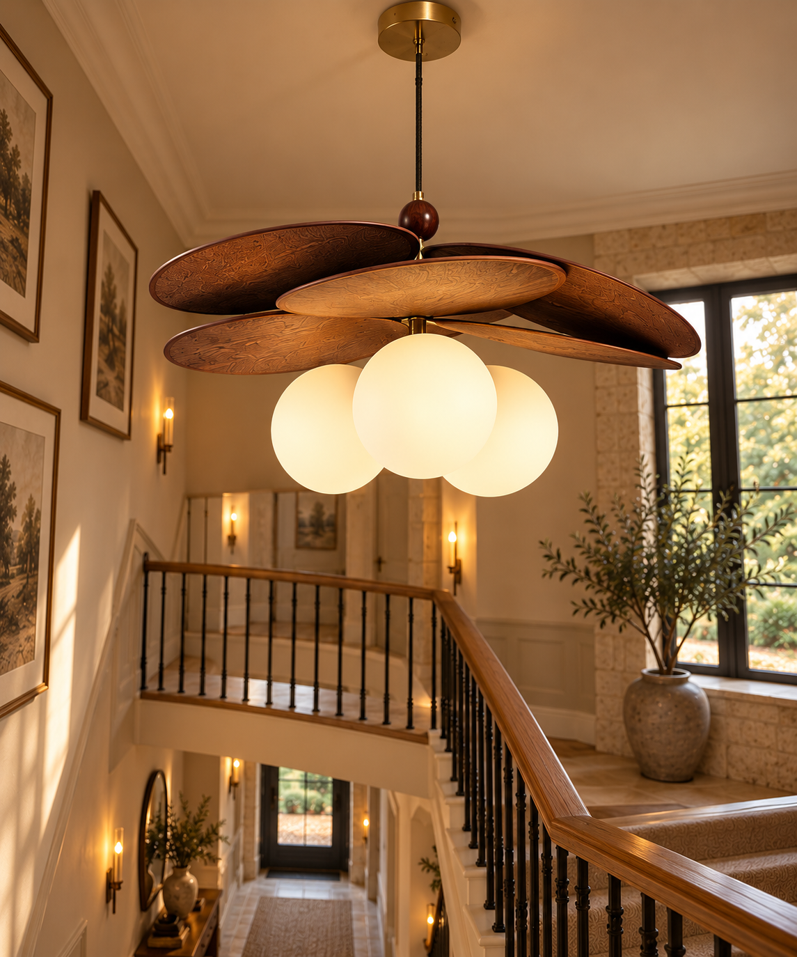 The Cotswold Rattan Weave Pendant Light