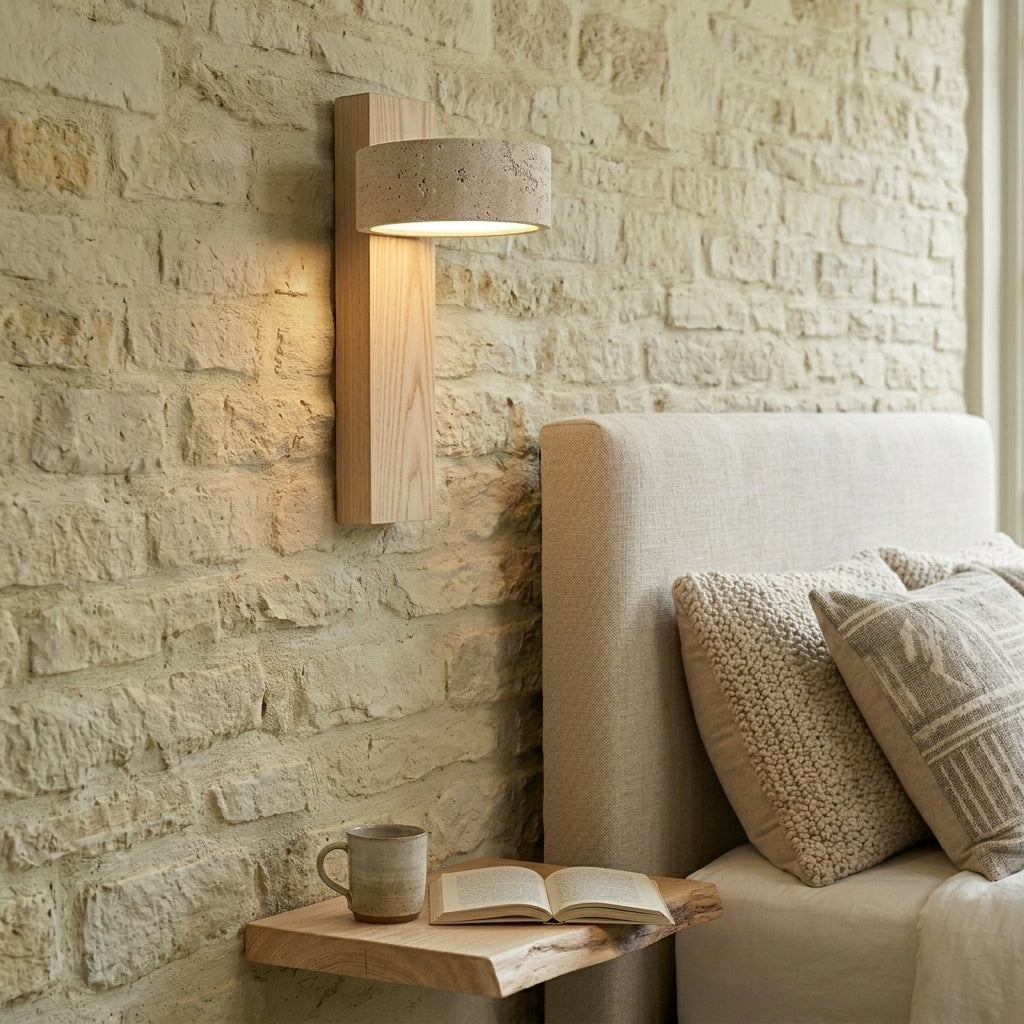 The Cotswold Ardena Travertine Wall Light