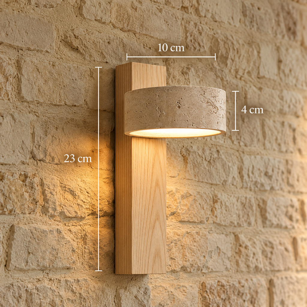The Cotswold Ardena Travertine Wall Light