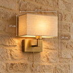 The Cotswold Beaumont Fabric Wall Light